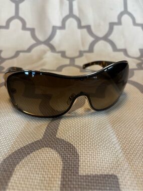 Versace Women’s Tortoise Shell & Gold Medusa Luxury Sunglasses